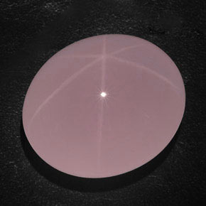 132.70克拉天然粉色星光粉晶，透明，31.8×27.4毫米，透明/半透明
