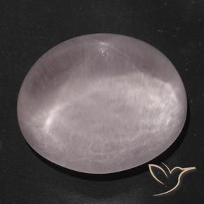 42.56克拉天然星玫瑰石英，椭圆形，透明