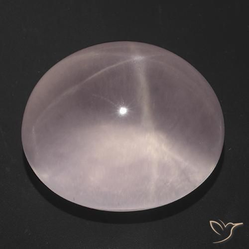 165.68克拉天然星玫瑰石英，椭圆形，透明