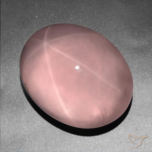 178.98克拉天然星玫瑰石英，椭圆形，透明
