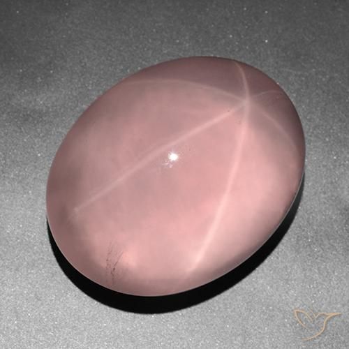 178.98克拉天然星玫瑰石英，椭圆形，透明