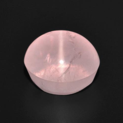 7.29克拉天然粉色星光粉晶，椭圆形切割，11.3×11毫米，半透明