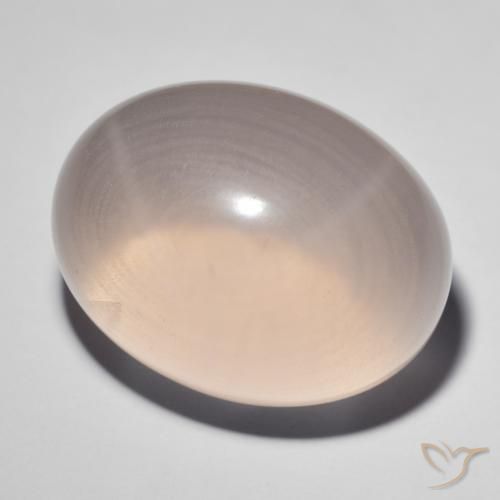 41.38克拉天然星玫瑰石英，椭圆形，透明