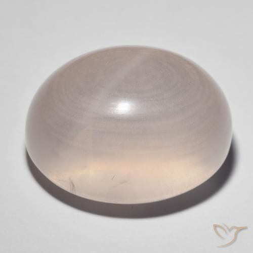 41.38克拉天然星玫瑰石英，椭圆形，透明