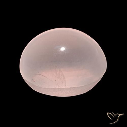 40.32克拉天然星玫瑰石英，椭圆形，半透明