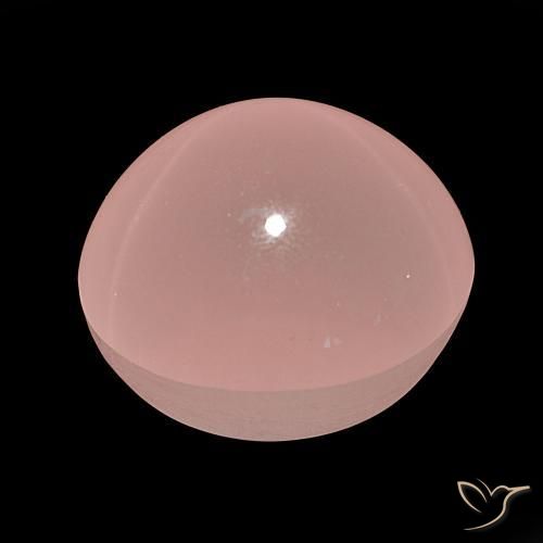 129.84克拉天然星玫瑰石英，椭圆形，半透明