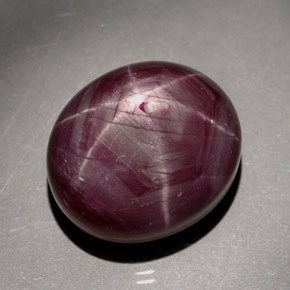 26.50克拉天然红色星光红宝石，椭圆形切割，17.1×15.1毫米，不透明