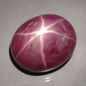 31.05克拉天然红色星光红宝石，椭圆形切割，18×15.2毫米，不透明