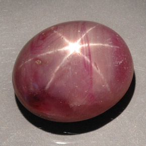 36.27克拉天然红色星光红宝石，椭圆形切割，18.7×15.8毫米，不透明