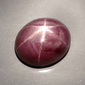 33.66克拉天然红色星光红宝石，椭圆形切割，19×16.2毫米，不透明