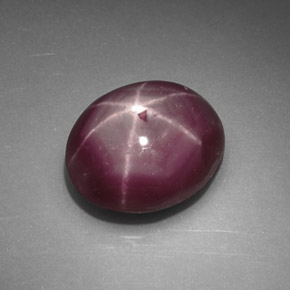 4.12克拉天然红色星光红宝石，椭圆形切割，10×8.1毫米，不透明