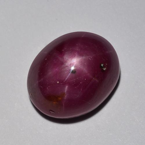 8.39克拉天然红色星光红宝石，椭圆形切割，10.9×8.9毫米，不透明