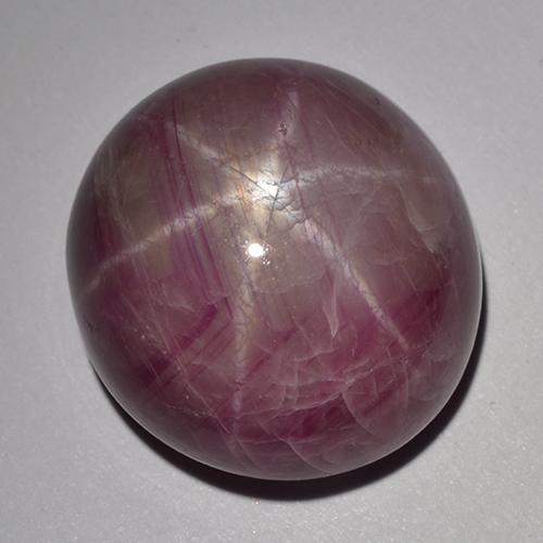 33.48克拉天然紫色星光红宝石，椭圆形切割，17.8×17毫米，不透明