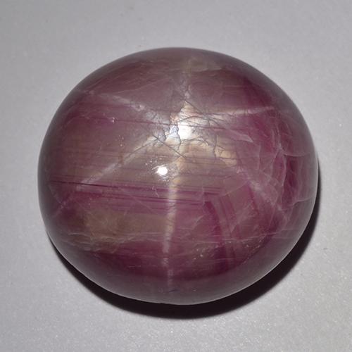 33.48克拉天然紫色星光红宝石，椭圆形切割，17.8×17毫米，不透明