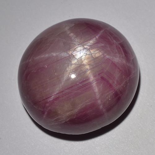 33.48克拉天然紫色星光红宝石，椭圆形切割，17.8×17毫米，不透明