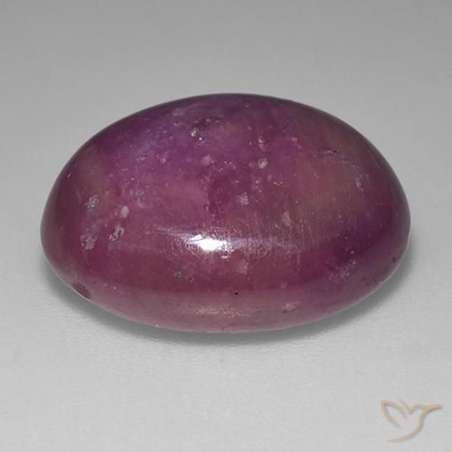 22.94克拉天然星光红宝石，椭圆形，不透明
