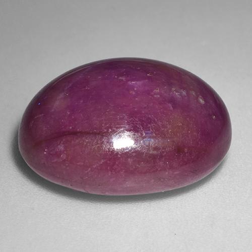 24.57克拉天然星光红宝石，椭圆形切割，不透明