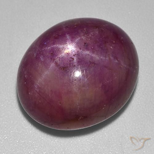 23.39克拉天然星光红宝石，椭圆形，不透明