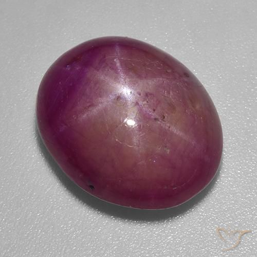12.28克拉天然星光红宝石，椭圆形，不透明