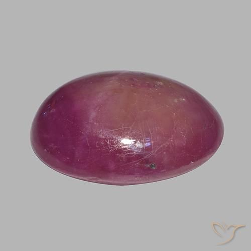 12.28克拉天然星光红宝石，椭圆形，不透明