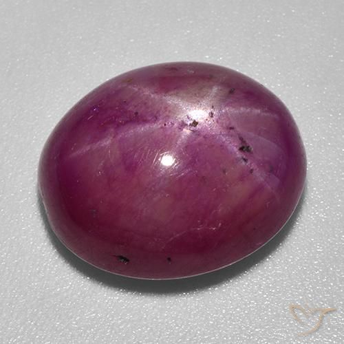 14.45克拉天然星光红宝石，椭圆形切割，不透明