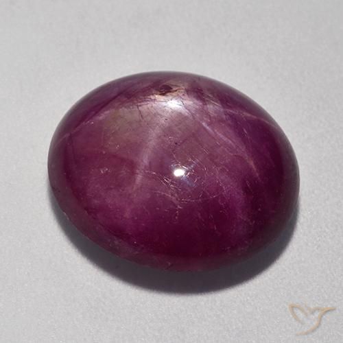 12.00克拉天然星光红宝石，椭圆形，不透明