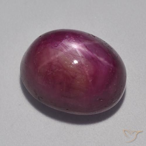 12.53克拉天然星光红宝石，椭圆形，不透明