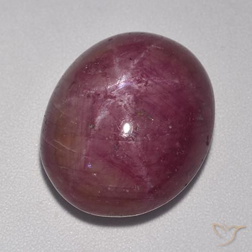 20.12克拉天然星光红宝石，椭圆形，不透明
