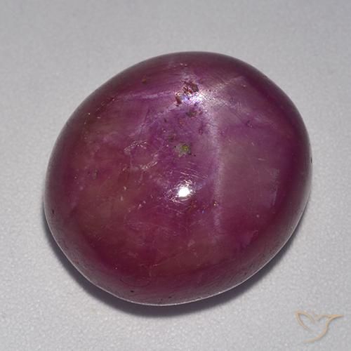 21.95克拉天然星光红宝石，椭圆形，不透明