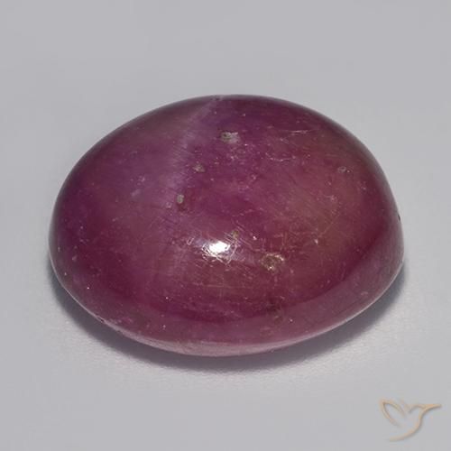 21.95克拉天然星光红宝石，椭圆形，不透明