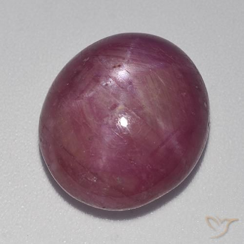 12.36克拉天然星光红宝石，椭圆形，不透明