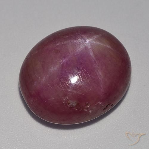 15.19克拉天然星光红宝石，椭圆形，不透明