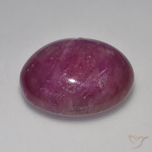 13.70克拉天然星光红宝石，椭圆形，不透明