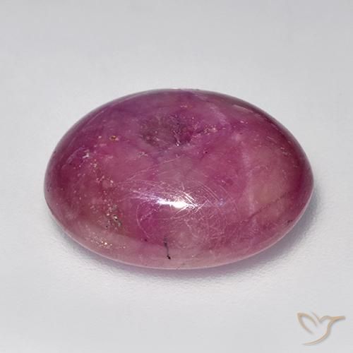 16.49克拉天然星光红宝石，椭圆形，不透明
