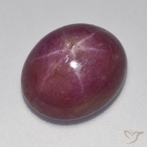 17.70克拉天然星光红宝石，椭圆形，不透明