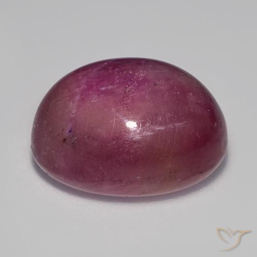 17.79克拉天然星光红宝石，椭圆形，不透明
