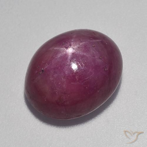 9.58克拉天然星光红宝石，椭圆形，不透明