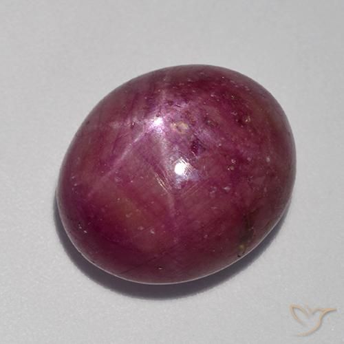 14.52克拉天然星光红宝石，椭圆形，不透明