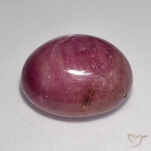 14.52克拉天然星光红宝石，椭圆形，不透明