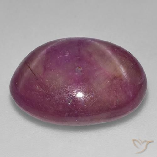 22.76克拉天然星光红宝石，椭圆形，不透明