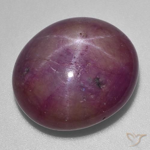29.22克拉天然星光红宝石，椭圆形，不透明