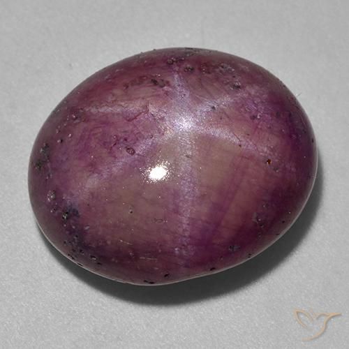 18.06ct 天然 树莓红色 星光红宝石, 椭圆形, 不透明