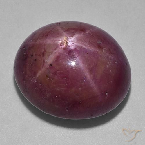 35.51克拉天然星光红宝石，椭圆形，不透明