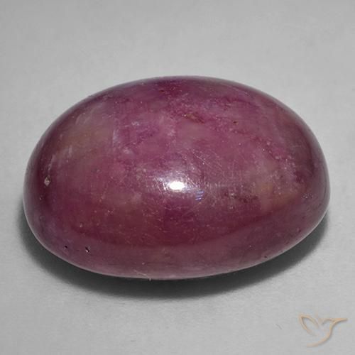 27.24克拉天然星光红宝石，椭圆形，不透明