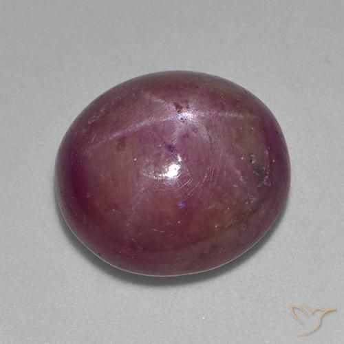 11.27克拉天然星光红宝石，椭圆形，不透明