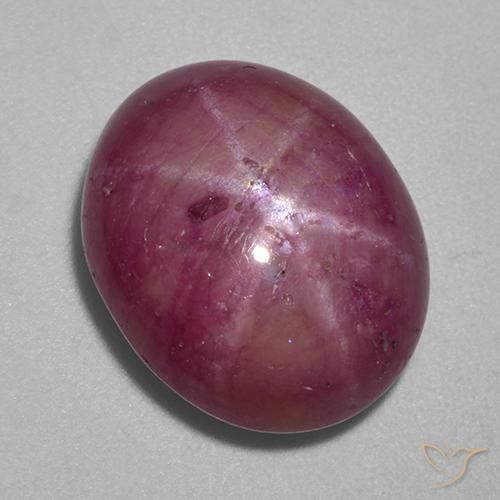 11.99克拉天然星光红宝石，椭圆形，不透明