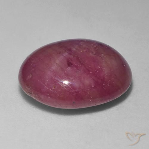 11.99克拉天然星光红宝石，椭圆形，不透明