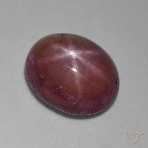11.48克拉天然星光红宝石，椭圆形，不透明