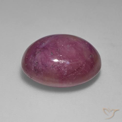 11.87克拉天然星光红宝石，椭圆形，不透明