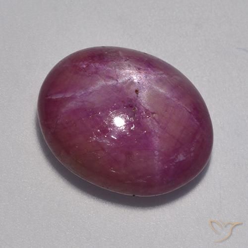 12.90克拉天然星光红宝石，椭圆形，不透明